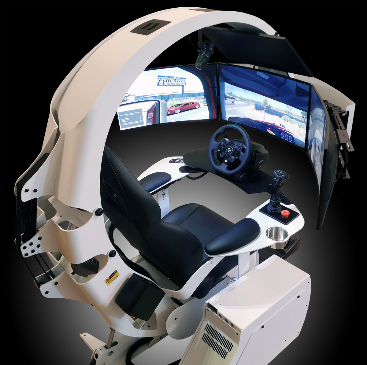 White Emperor XT with controllers for autonomous vehicles