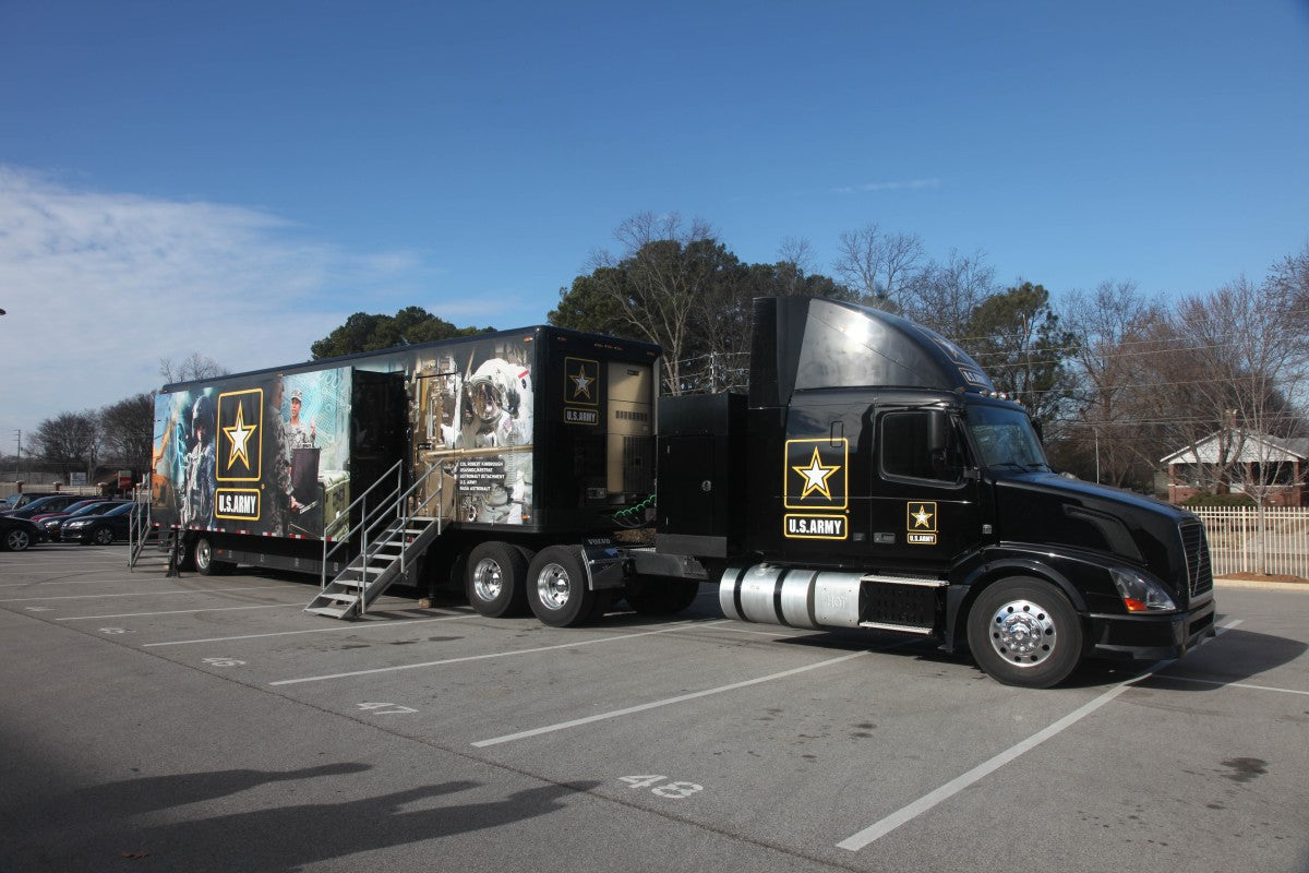US Army eSPORT Team truck with eight Emperors